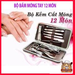 Bộ Kìm Bấm Móng 12 Món Thông Minh - Dụng Cụ Tạo Dáng Móng Tay Thời Trang Tại Nhà, Quà Tặng Ý Nghĩa Cho Bạn Bè và Người Thân
