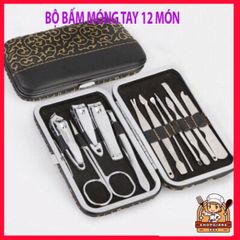 Bộ Kìm Bấm Móng 12 Món Thông Minh - Dụng Cụ Tạo Dáng Móng Tay Thời Trang Tại Nhà, Quà Tặng Ý Nghĩa Cho Bạn Bè và Người Thân