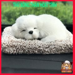Chó Bông Khử Mùi Xe Hơi - Mèo Bông Than Hoạt Tính Đáng Yêu, Giải Pháp Khử Mùi Hiệu Quả Cho Ô Tô (Size 20-28cm)