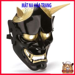 Mặt Nạ Ma Quái Nhật Bản Prajna - Halloween Joker Anime Cosplay Đen Đỏ Trắng, Đạo Cụ Tiệc Chất Lượng Cao
