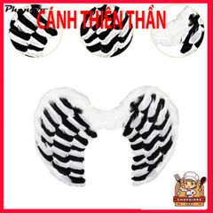Cánh Thiên Thần Cosplay Trắng - Phụ Kiện Tiệc Tùng Halloween & Vũ Hội Hóa Trang 60cm x 50cm, Quà Tặng Độc Đáo Cho Fan Hóa Trang