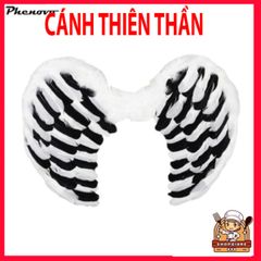 Cánh Thiên Thần Cosplay Trắng - Phụ Kiện Tiệc Tùng Halloween & Vũ Hội Hóa Trang 60cm x 50cm, Quà Tặng Độc Đáo Cho Fan Hóa Trang