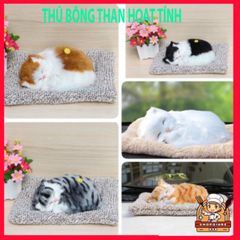 Gấu Bông Khử Mùi Ô Tô - Thú Bông Chó Mèo Than Hoạt Tính Trang Trí Bàn Làm Việc, Quà Tặng Dễ Thương Cho Trẻ Em