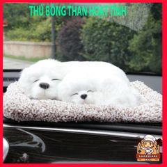 Gấu Bông Khử Mùi Ô Tô - Thú Bông Chó Mèo Than Hoạt Tính Trang Trí Bàn Làm Việc, Quà Tặng Dễ Thương Cho Trẻ Em