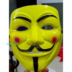 Mặt Nạ Hacker Vàng Đậm 2021 - Đồ Hóa Trang Ngọn Nghề Cho Tiệc Halloween & Ngày Hội Hóa Trang Trẻ Em