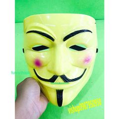 Mặt Nạ Hacker Vàng Đậm 2021 - Đồ Hóa Trang Ngọn Nghề Cho Tiệc Halloween & Ngày Hội Hóa Trang Trẻ Em