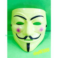 Mặt Nạ Hacker Vàng Đậm 2021 - Đồ Hóa Trang Ngọn Nghề Cho Tiệc Halloween & Ngày Hội Hóa Trang Trẻ Em