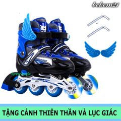 Giày Trượt Patin QF Thế Hệ Mới Phát Sáng Cho Trẻ Em - Giày Patin Cao Cấp, An Toàn Kèm Đồ Bảo Hộ, Được Yêu Thích Nhất!