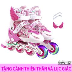 Giày Trượt Patin QF Thế Hệ Mới Phát Sáng Cho Trẻ Em - Giày Patin Cao Cấp, An Toàn Kèm Đồ Bảo Hộ, Được Yêu Thích Nhất!