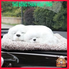 Thú Bông Đôi Than Hoạt Tính 28x20 cm - Gấu Bông Sang Trọng Tô Điểm Xe Hơi, Nhà Cửa, Bàn Làm Việc, Khử Mùi Tốt