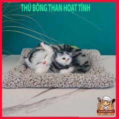 Thú Bông Đôi Than Hoạt Tính 28x20 cm - Gấu Bông Sang Trọng Tô Điểm Xe Hơi, Nhà Cửa, Bàn Làm Việc, Khử Mùi Tốt