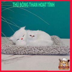 Thú Bông Đôi Than Hoạt Tính 28x20 cm - Gấu Bông Sang Trọng Tô Điểm Xe Hơi, Nhà Cửa, Bàn Làm Việc, Khử Mùi Tốt