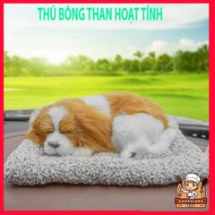Gấu Bông Chó Mèo Than Hoạt Tính - Khử Mùi và Trang Trí Xe Hơi, Kích Thước 28x20cm hoặc 14x17cm, 99% Giống Thật