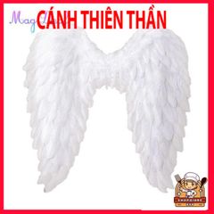 Cánh Thiên Thần Lông Vũ Trắng 3D - Phụ Kiện Cosplay Halloween Hóa Trang Độc Đáo Cho Tiệc Tùng và Biểu Diễn