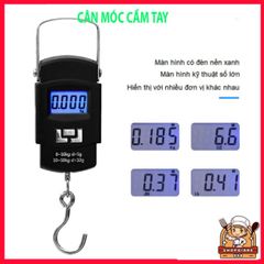 Cân Điện Tử Mini Xách Tay 50kg - Cân Hành Lý LCD HD Sáng, Tặng Kèm Pin - Cân Treo Chắc Chắn và Tiện Dụng