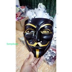 Mặt Nạ Hacker Đen Bóng 2021 - Mặt Nạ Hóa Trang Độc Đáo Cho Tiệc Halloween và Sự Kiện Thú Vị