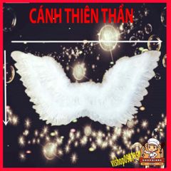 Cánh Thiên Thần Hóa Trang Trắng Cho Bé Gái - Lông Vũ Tự Nhiên, Phù Hợp Mọi Dịp Tiệc Halloween, Giáng Sinh, Cosplay