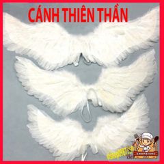 Cánh Thiên Thần Hóa Trang Trắng Cho Bé Gái - Lông Vũ Tự Nhiên, Phù Hợp Mọi Dịp Tiệc Halloween, Giáng Sinh, Cosplay