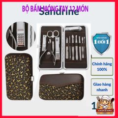Bộ dụng cụ cắt bấm dũa móng tay chân 12 món thép không gỉ Sandrine BMT2 - Chăm sóc cá nhân cao cấp, tiện lợi cho gia đình