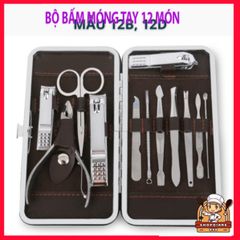 Bộ dụng cụ cắt bấm dũa móng tay chân 12 món thép không gỉ Sandrine BMT2 - Chăm sóc cá nhân cao cấp, tiện lợi cho gia đình