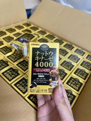 Viên uống Orihiro Nattokinase 4000FU Hỗ Trợ Phòng Ngừa Tai Biến - Giải Pháp Dinh Dưỡng Từ Nhật Bản, 60 Viên