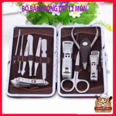 Bộ Kìm Bấm Móng 12 Món Bằng Thép Chống Gỉ - Dụng Cụ Chăm Sóc Cá Nhân Đa Chức Năng, Chất Lượng Cao, Tiện Dụng Hàng Ngày