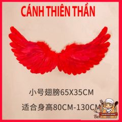 Đôi Cánh Thiên Thần Lông Vũ Trắng - Phụ Kiện Nhập Vai Cho Người Lớn, Dành Cho Lễ Hội Halloween Và Chụp Hình Thú Vị