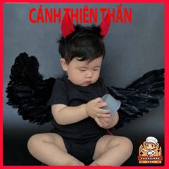 Đôi Cánh Thiên Thần Lông Vũ Trắng - Bộ Phụ Kiện Hóa Trang Công Chúa, Halloween, Trung Thu - Đồ Chơi Thời Trang Trẻ Em
