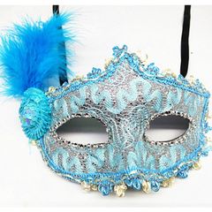 Mặt Nạ Lông Vũ Công Chúa - Mặt Nạ Che Nửa Mặt Dành Cho Tiệc Halloween, Valentine và Lễ Hội Giáng Sinh
