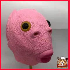 Mặt Nạ Hóa Trang Halloween Màu Hồng Silicon Cho Người Lớn - Thích Hợp Cosplay TikTok, Mũ Ếch Xanh, Đồ Hóa Trang Party