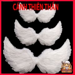 Bộ Cánh Thiên Thần Cosplay Trắng Cho Trẻ Em - Phụ Kiện Hóa Trang, Biểu Diễn, Chụp Ảnh Sự Kiện Lễ Hội M48 Lông Vũ