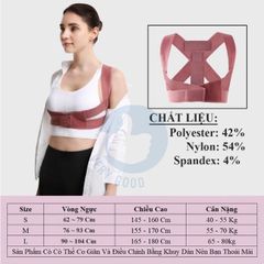Đai Hỗ Trợ Lưng Điều Chỉnh Tư Thế - Giúp Giảm Đau Lưng, Thoải Mái, Dễ Dàng Sử Dụng Cho Mọi Lứa Tuổi