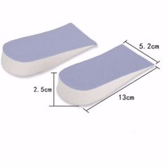 Bộ 2 Miếng Lót Giày Tăng Chiều Cao Silicon - Điều Chỉnh 2-4.5 cm, Thoải Mái, Phù Hợp Giày Tây, Thể Thao, Bata