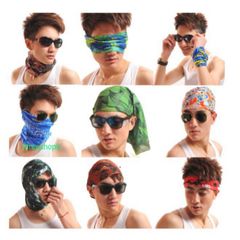 Khăn Đa Năng Hình Đầu Lâu Xương Xanh Gradient - Vải Lanh Thoáng Mát, Co Giãn, Đa Dụng Cho Các Hoạt Động Ngoài Trời