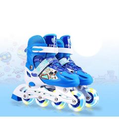Giày Patin Thể Thao Bánh Đèn Flash - Giày Trượt Cho Trẻ Em & Người Lớn Kèm Bảo Hộ Tay, Đầu Gối, Dễ Dàng Điều Chỉnh Kích Cỡ