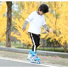 Giày Patin Thể Thao Bánh Đèn Flash - Giày Trượt Cho Trẻ Em & Người Lớn Kèm Bảo Hộ Tay, Đầu Gối, Dễ Dàng Điều Chỉnh Kích Cỡ