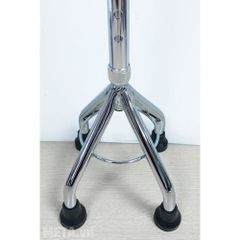 Gậy Tập Đi 4 Chân Lucass Inox Cao Cấp - Gậy Chống Trượt Dành Cho Người Già, Người Khuyết Tật - SJL-1165