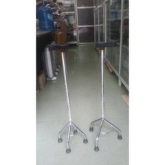 Gậy Tập Đi 4 Chân Lucass Inox Cao Cấp - Gậy Chống Trượt Dành Cho Người Già, Người Khuyết Tật - SJL-1165