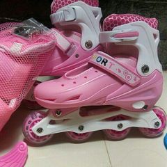 Giày Patin Trẻ Em Đường Phố - Giày Patin Sport Có Đèn Flashing, Bộ Bảo Hộ & Ba Lô - Cho Nhóc Từ 6 Đến 11 Tuổi