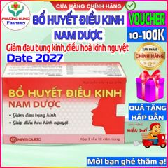 Bổ Huyết Điều Kinh Nam Dược - Giảm Đau Bụng Kinh, Điều Hòa Kinh Nguyệt - Hộp 30 Viên Tiêu Chuẩn Việt Nam