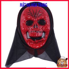 Mặt Nạ Scream Halloween - Phụ Kiện Thời Trang Đen Hood Ma Mặt Đáng Sợ Cho Các Dịp Kinh Hoàng và Nhập Vai