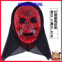 Mặt Nạ Scream Halloween - Phụ Kiện Thời Trang Đen Hood Ma Mặt Đáng Sợ Cho Các Dịp Kinh Hoàng và Nhập Vai