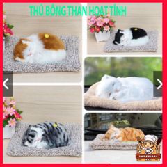 Thú Bông Chó Mèo Than Hoạt Tính Khử Mùi Ô Tô 28x20cm - Phụ Kiện Trang Trí Xe Hơi, Quà Tặng Dễ Thương Cho Trẻ Em