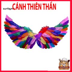 Cánh Thiên Thần Lông Vũ Nhiều Màu Sắc - Phụ Kiện Hóa Trang Độc Đáo Cho Trẻ Em & Người Lớn, Hoàn Hảo Cho Tiệc Tùng & Halloween