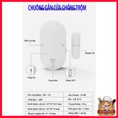 Báo Động Chống Trộm CTFAST MC-03 - Chuông Báo Khách Đa Chức Năng, Còi Cảnh Báo 130dB, An Ninh Nhà Cửa Hiệu Quả
