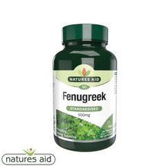Viên uống lợi sữa Fenugreek Natures Aid 500mg - Hỗ trợ tăng cường sản xuất sữa mẹ, 90 viên chiết xuất tự nhiên từ Anh