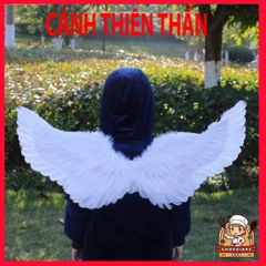 Cánh Cục Cưng Cosplay Lông Vũ Trắng Đen Đỏ – Phụ Kiện Lễ Hội Cho Trẻ Em và Người Lớn, Chất Liệu Giả Lông Cao Cấp