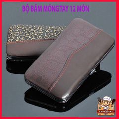 Bộ bấm móng tay 12 món cao cấp kèm hộp - Dụng cụ làm đẹp an toàn và tiện lợi cho gia đình, quà tặng hoàn hảo