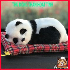 Gối ôm mèo trắng lông mềm - Thú bông than hoạt tính khử mùi, lọc khí xe ô tô cho không gian thoải mái và dễ chịu.