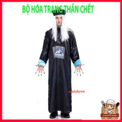 Bộ Phục Trang Halloween Hắc Bạch Vô Thường - Áo Choàng Thần Chết Scream và Phụ Kiện Độc Đáo, Đầy Ma Quái và Ấn Tượng
